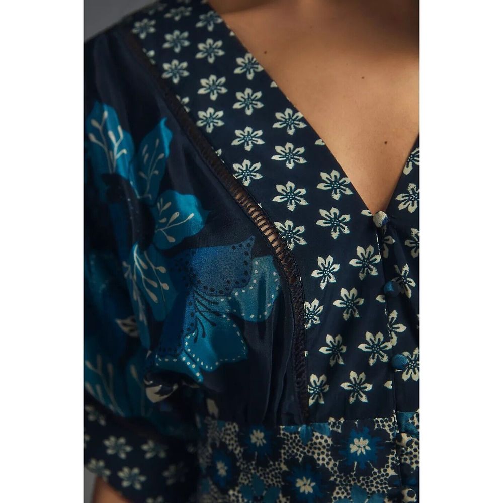 Anthropologie Farm Rio Deep-V Dress - Picture 2 of 7